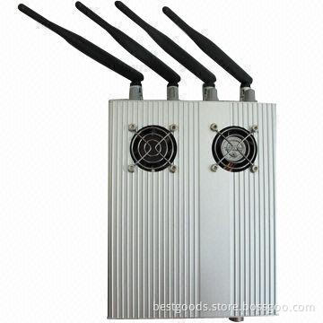 Belt-fan High-power Cellphone GPS Jammer, Measures 213 x 170 x 41mm